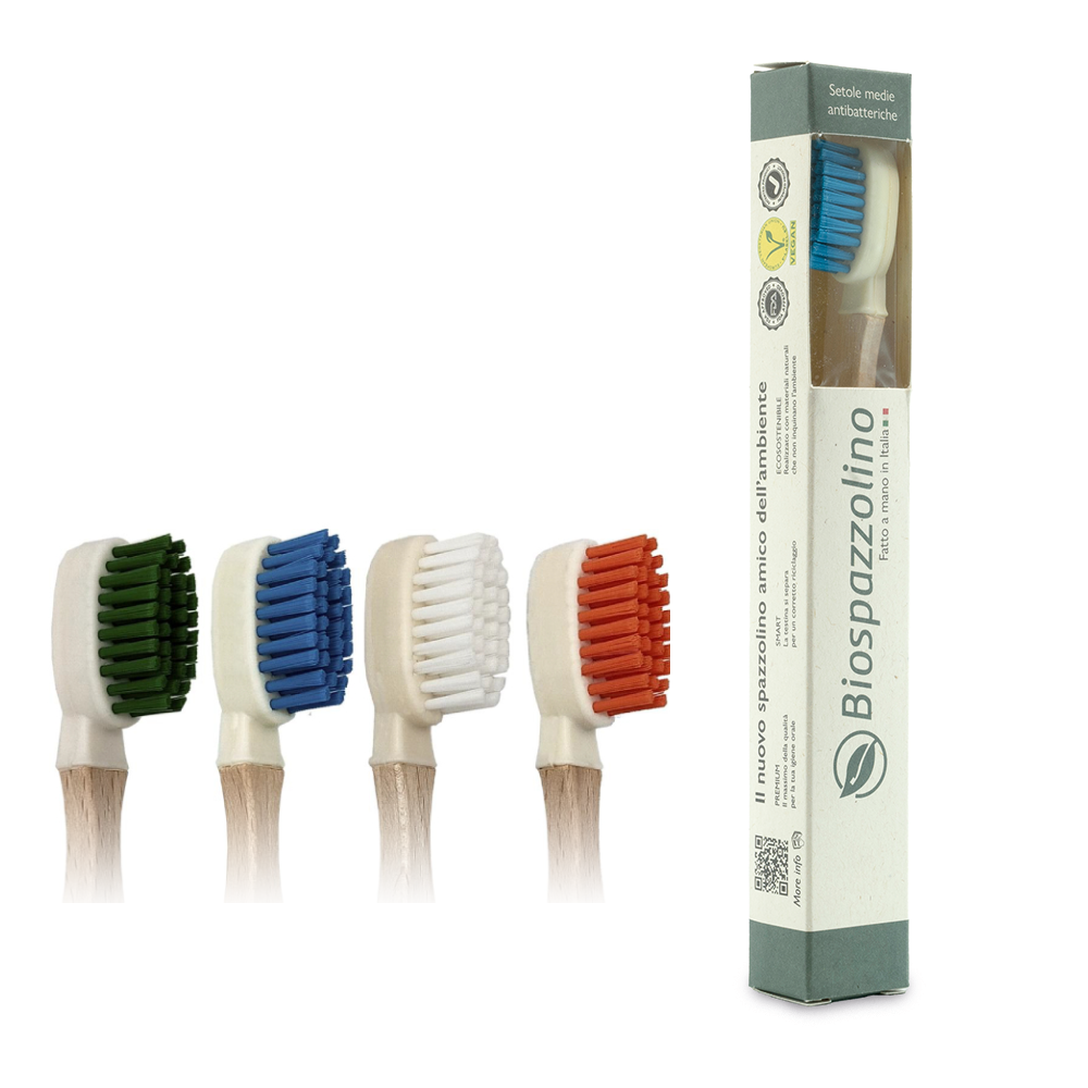 Biospazzolino </br> Cepillo de dientes 100% plastic free