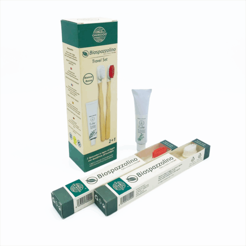 2 u. Biospazzolino </br> Cepillo de dientes 100% plastic free