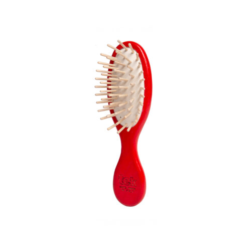 Cepillo oval pequeño bolso Rojo